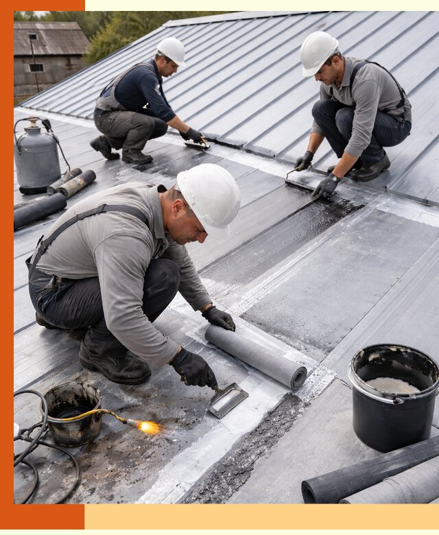 Гидроизоляция металлической кровли с гарантией в Кирово-чепецке