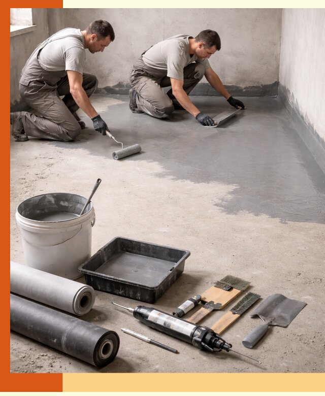 Гидроизоляция пола в Кирово-чепецке — надежная защита от влаги и протечек