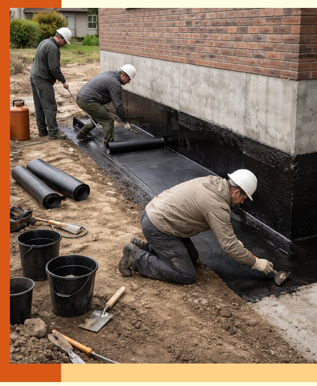 Гидроизоляция фундамента в Кирово-чепецке: надежная защита строений