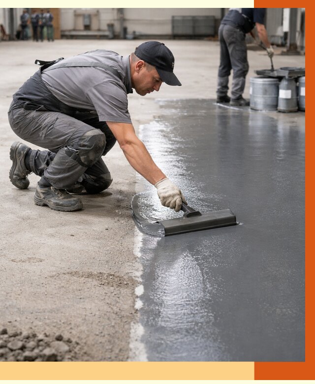 Гидроизоляция промышленного пола в Кирово-чепецке от 1305 руб./м2 — ТепломастерКрв специалисты под ключ