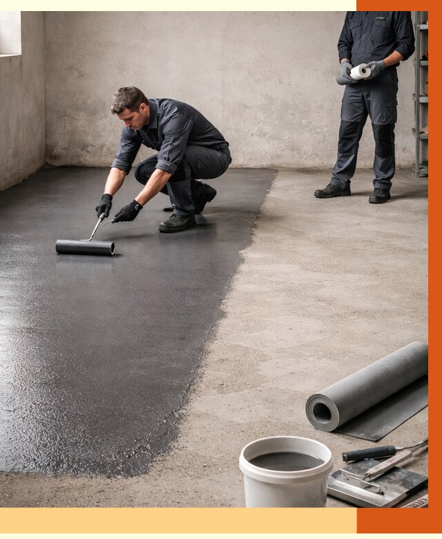 Гидроизоляция гаражного пола в Кирово-чепецке от 3806 руб./м² — ТепломастерКрв профессионально