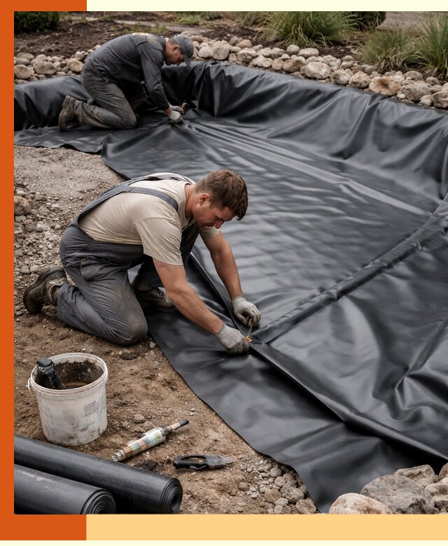 Гидроизоляция пруда в Кирово-чепецке: надежная защита и герметизация