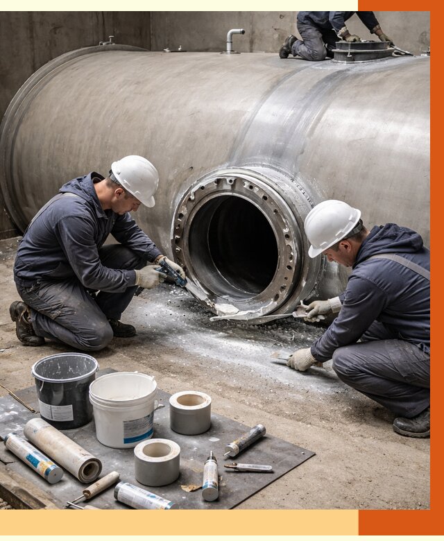 Гидроизоляция резервуара с топливом в Кирово-чепецке от 81555 руб. под ключ | ТепломастерКрв