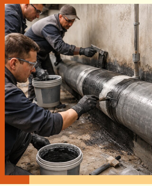 Гидроизоляция труб в Кирово-чепецке — защита и герметизация коммуникаций