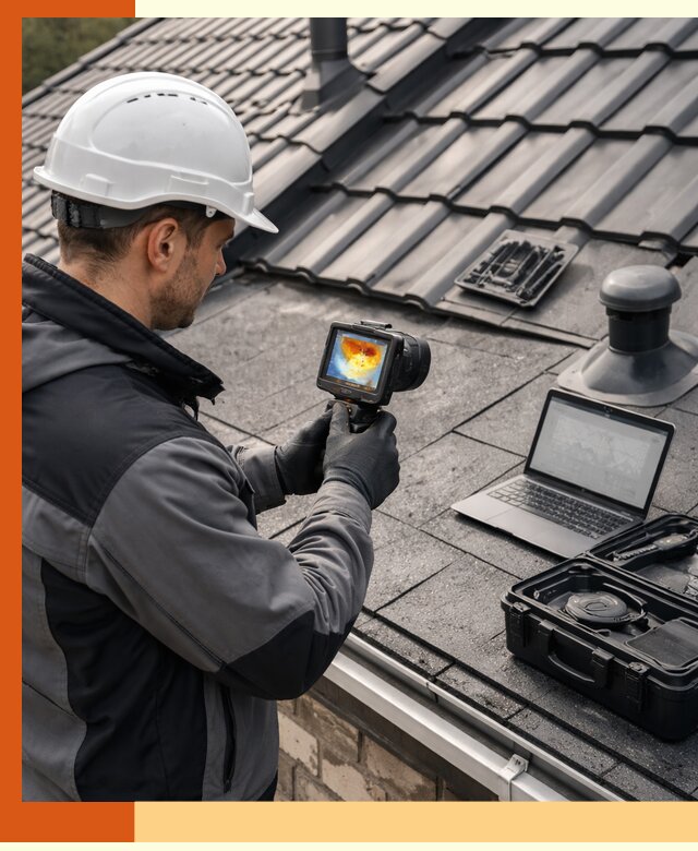 Тепловизионное обследование кровли в Кирово-чепецке для выявления дефектов