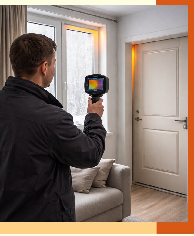 Тепловизионное обследование окон и дверей в Кирово-чепецке от 4893 руб. | ТепломастерКрв