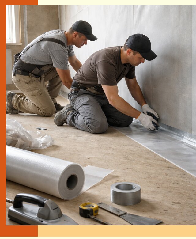 Монтаж пароизоляции для дома и помещений в Кирово-чепецке