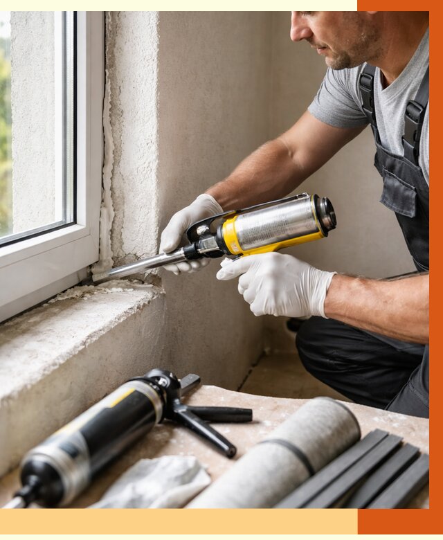 Герметизация стыков и примыканий в Кирово-чепецке от 1305 руб. под ключ | ТепломастерКрв